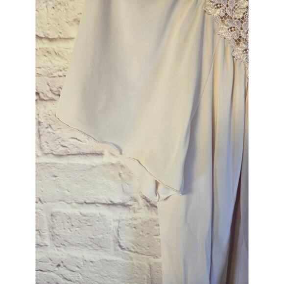 Shadowline Vintage Women's‎ Nightgown Lace Scalloped Hem Lght Pink Small - Picture 5 of 16